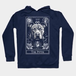 The Pittie Tarot Card, The Pitbull Tarot for Pit Bull Lovers Hoodie